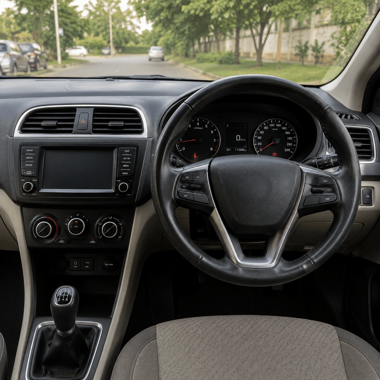 Sample inspection photo: Interior dashboard