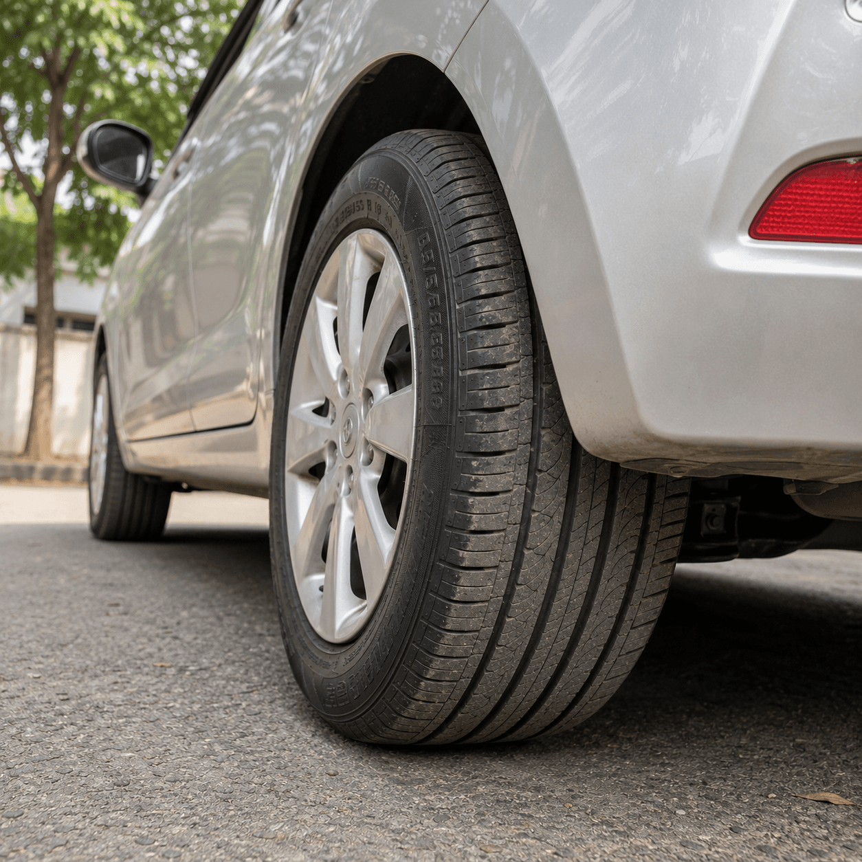 Sample inspection photo: Rear tyres